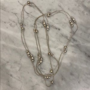 silver toned necklace